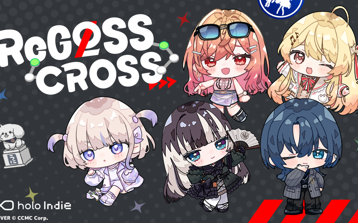 ReGLOSSの5人が全員遅刻　道案内で集めるパズル『ReGLOSS: CROSS』、10月15日にSteamで発売