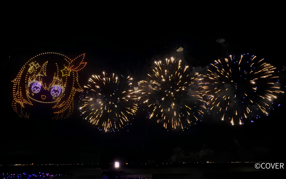 「ホロ花火2026」は10月15日夜、埼玉スタジアムで　1,000機のドローンが推しマークを描く